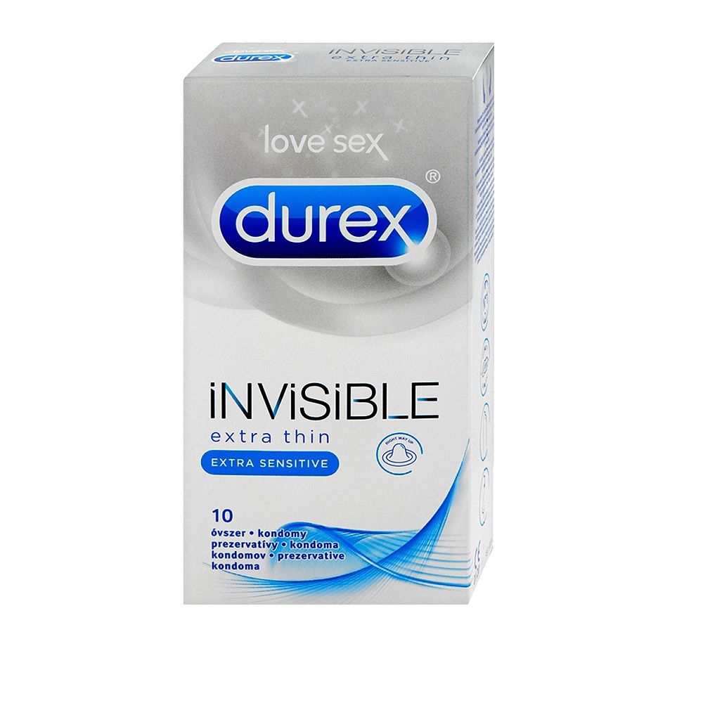 Durex prezervative invisible extra sensitive x 10 buc