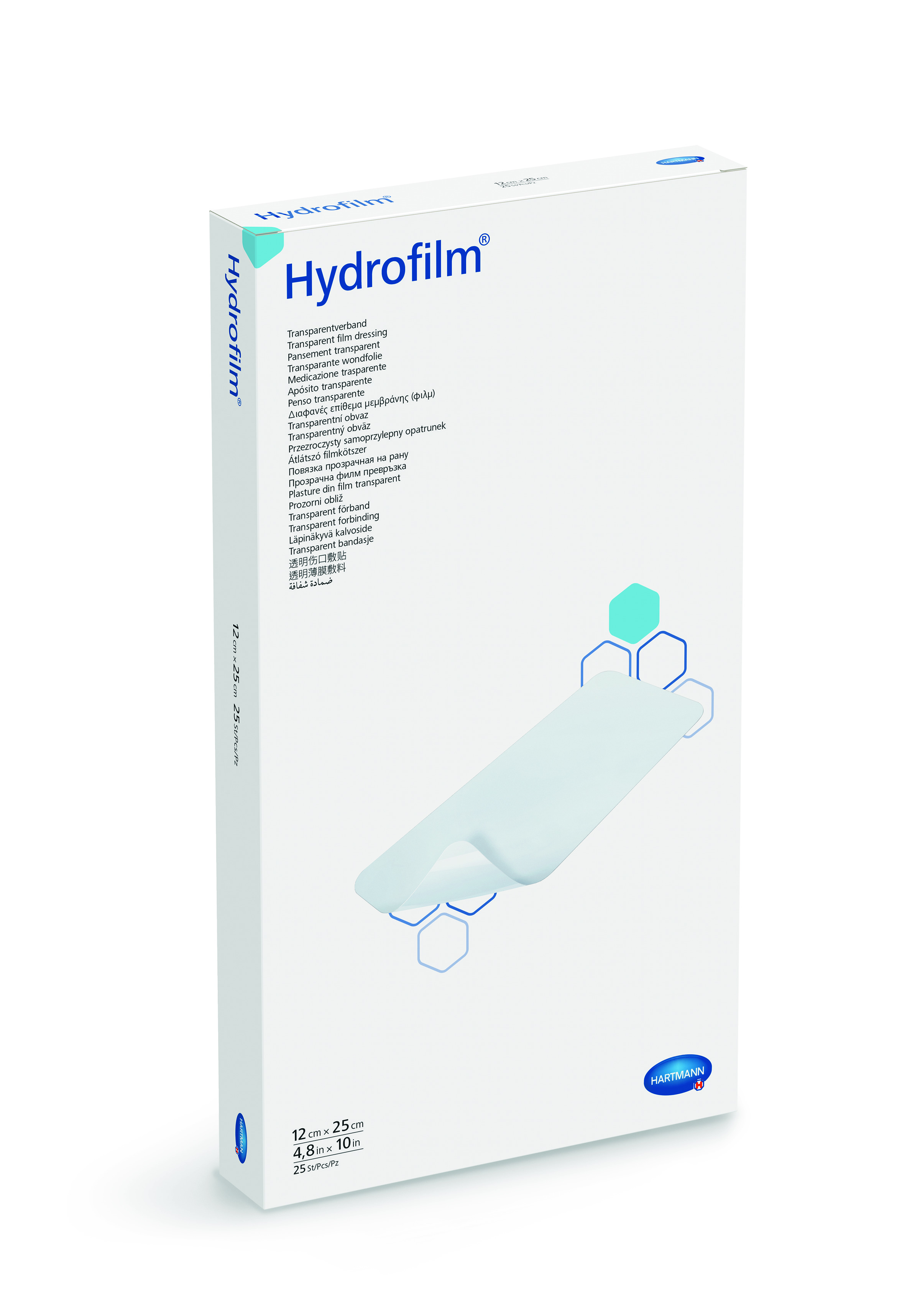 Hydrofilm 12 x 25 cm  x 25 buc - plasture steril transparent
