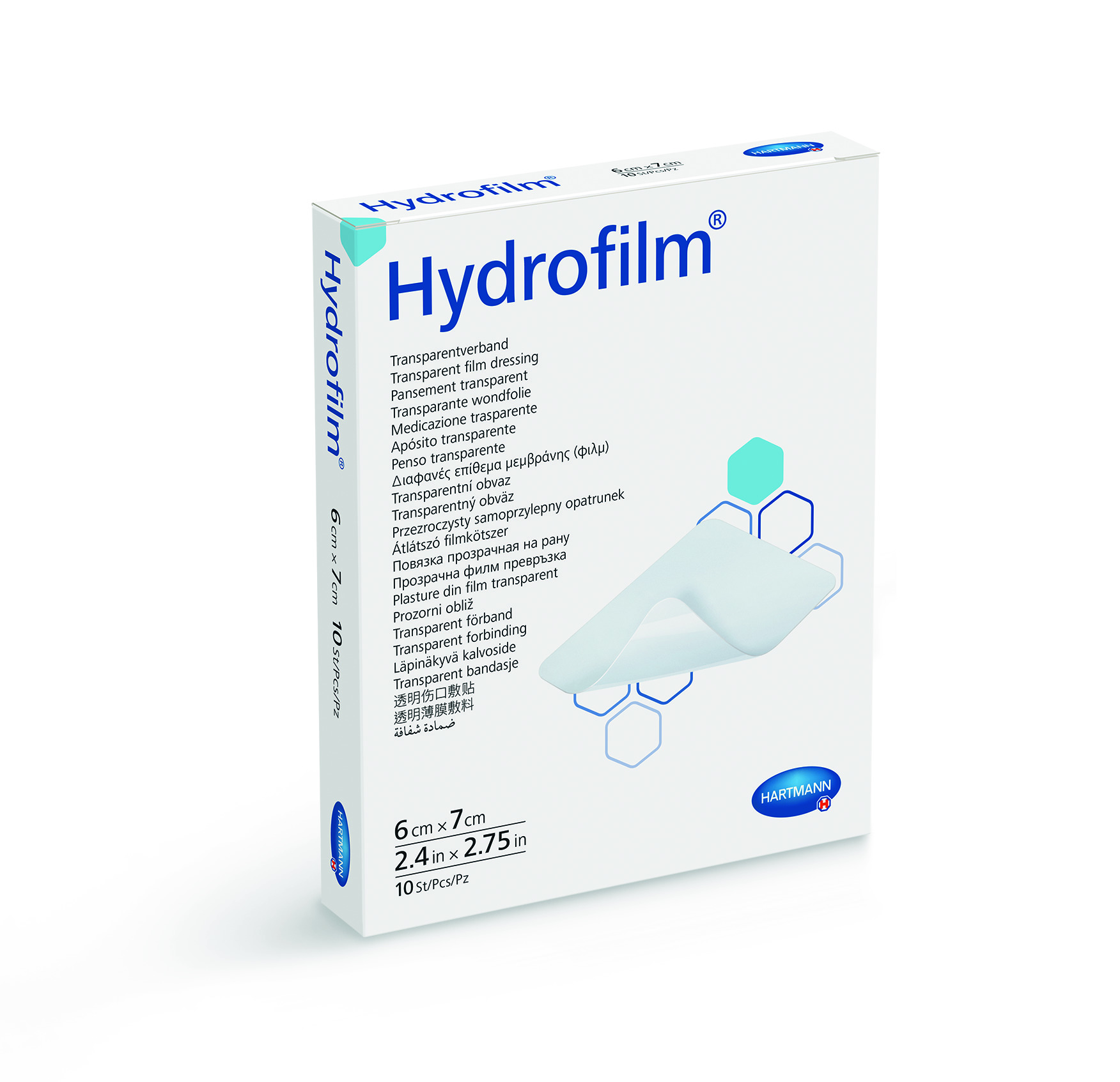 Hydrofilm 6 x 7 cm x 10 buc - plasture steril transparent