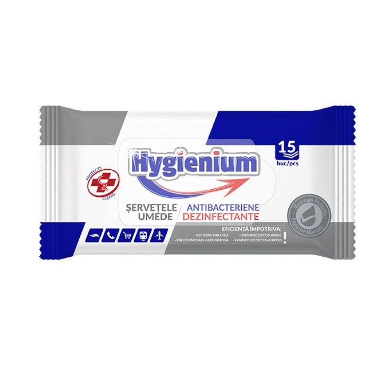 Hygienium Servetele umede antibact 15 buc