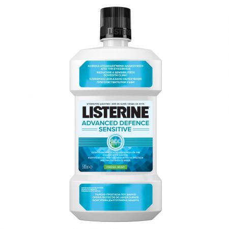 Listerine AdvDefence sensitive apa de gura, 500 ml, Johnson & Johnson