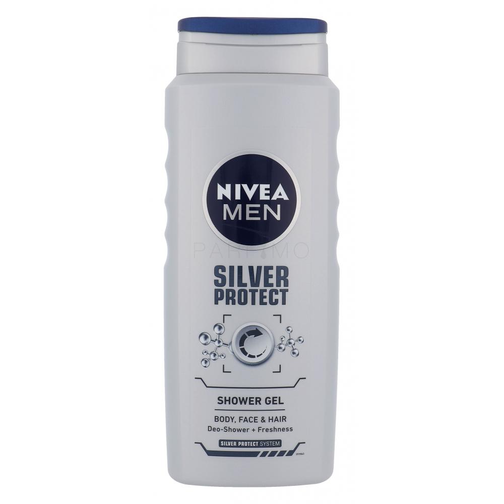 Nivea gel dus creme care silver protect x 500 ml