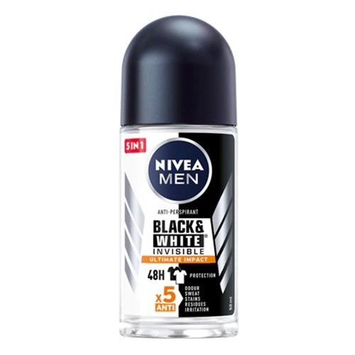 Deodorant roll on Nivea Men B&W Ultimate Impact, 50 de mililitri, Beiersdorf