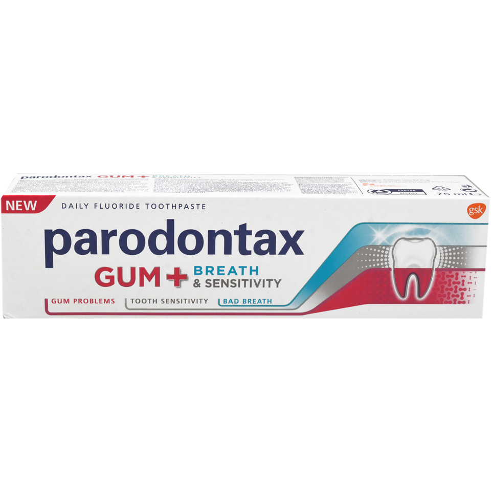 Parodontax pasta dinti Gum+ breath&sensitivity, 75ml, GSK