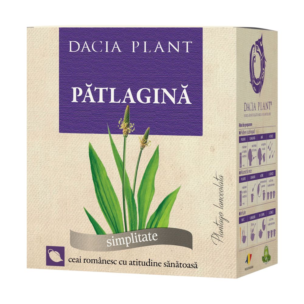 Patlagina ceai, 50g, Dacia Plant