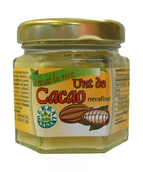 Unt de cacao, 40gr, Herbavit