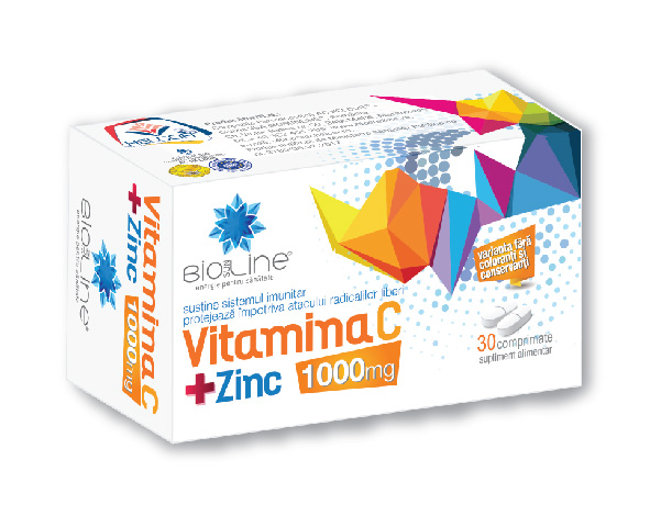 Vitamina C 1000mg + Zn x 30 cpr
