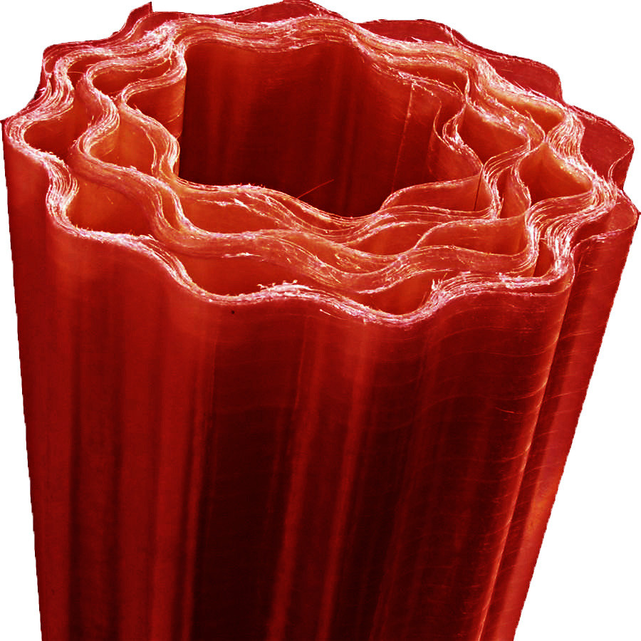 Acoperitori rasini polimerice - Acoperis ondulat din fibra de sticla, rosu bologna, lungime 40 m, latime 1 m, 40 m2/rola, profiline.ro