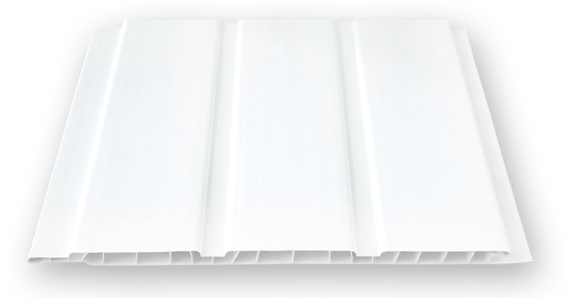 Lambriu PVC - Lambriu PVC cu canale, Buker Pvc, F2000, alb, 20 cm / 8 mm, 4 m, 8 m2/pachet, profiline.ro
