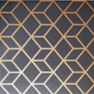 Tavane decorative - Panel polistiren decorativ, PPD-G-BG06, glamour black gold,  50 x 50 x 0.5 cm, 22 m2/cutie, profiline.ro