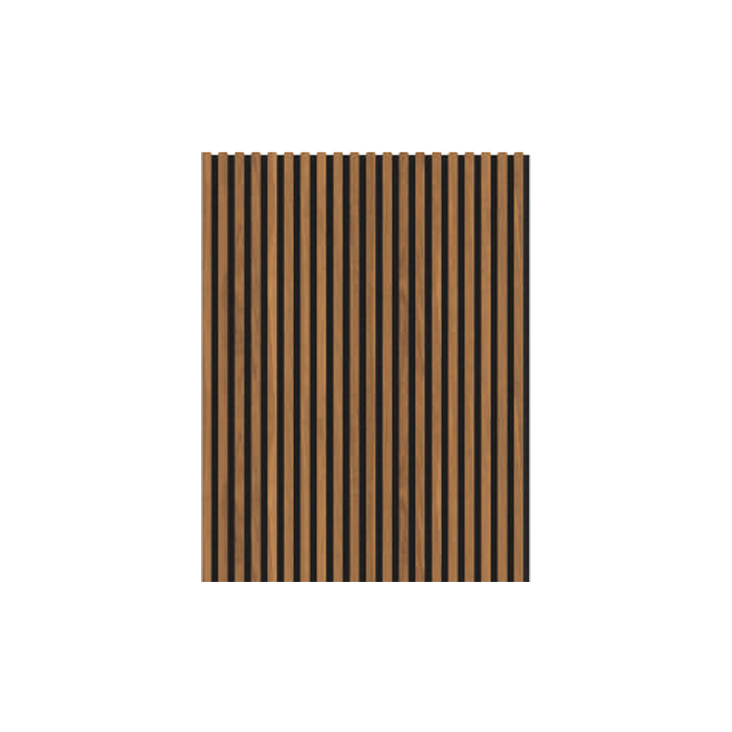 Riflaj decorativ Panou acustic cu riflaj MDF Castan 600X600X