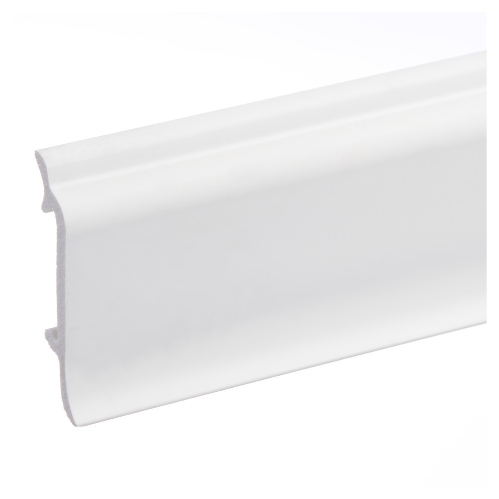 Plinte Compactpolimer Elegance - Plinta parchet compactpolimer Elegance, PC-LPC-016, alb, 2440 x 83 x 19 mm, profiline.ro