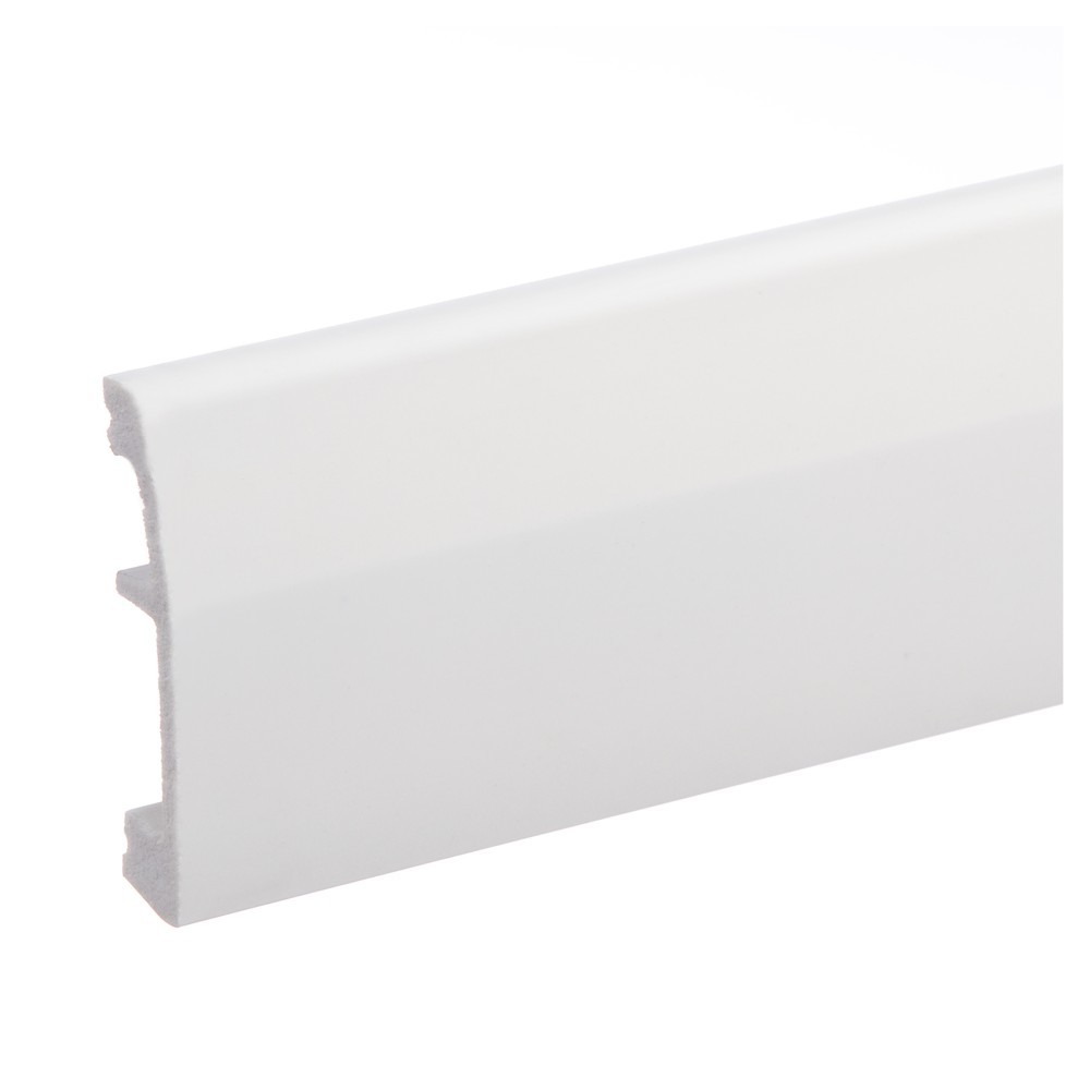 Plinte Compactpolimer Elegance - Plinta parchet compactpolimer Elegance, PC-LPC-06, alb, 2440 x 69 x 14 mm, profiline.ro