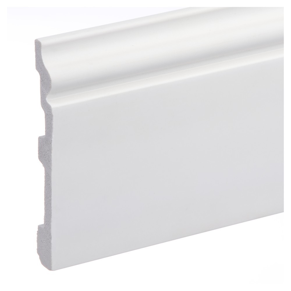 Plinte Compactpolimer Elegance - Plinta parchet compactpolimer Elegance, PC-LPC-07, alb, 2440 x 79 x 12.6 mm, profiline.ro