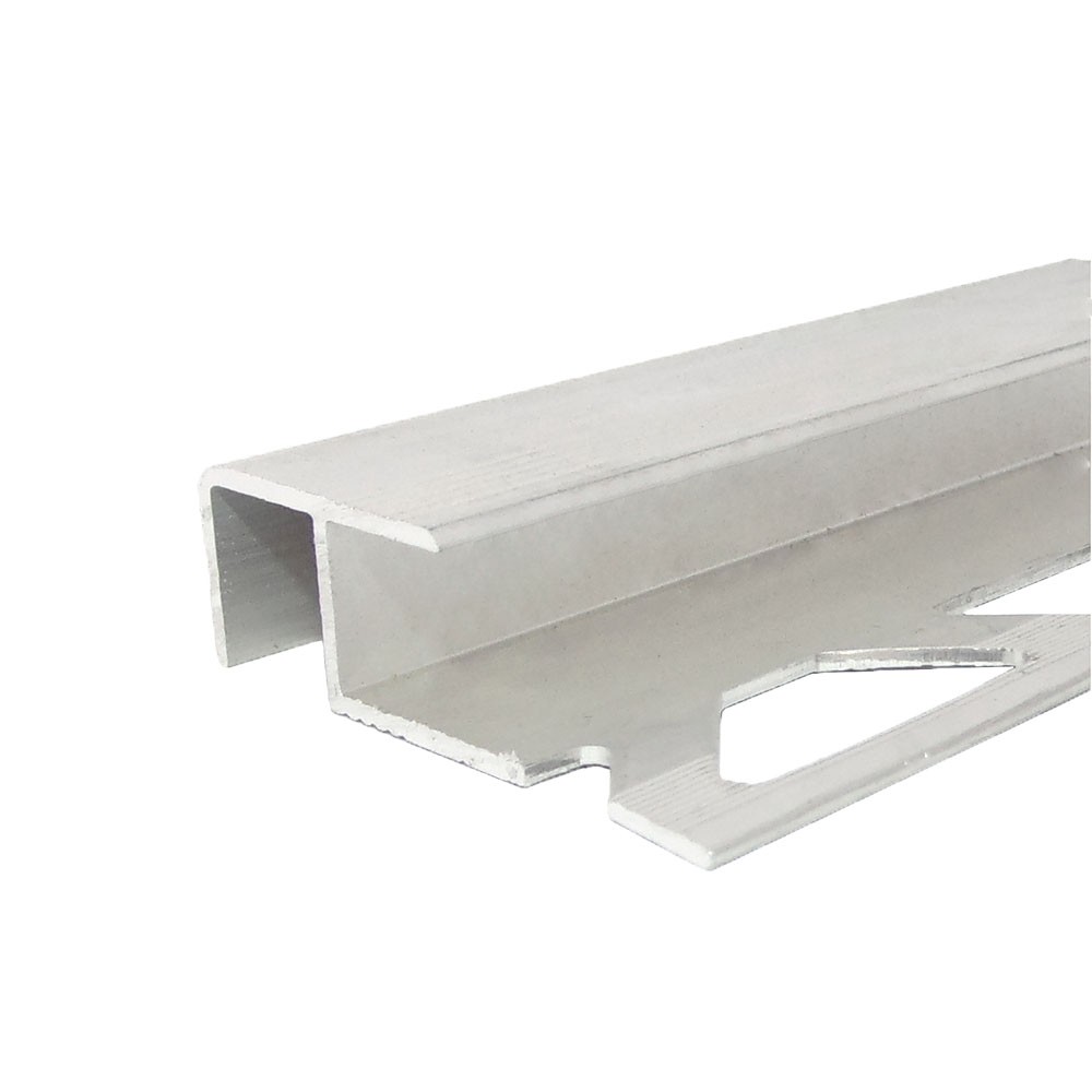 Profile treapta - Profil aluminiu pentru treapta gresie , tip Z Mare, PM350031A, argintiu, 10 / 12 mm, 2.5 m, profiline.ro