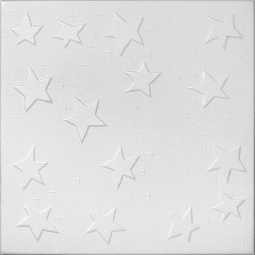 Tavane decorative - Tavan fals decorativ, polistiren extrudat, model 66, alb, 50 x 50 x 0.3 cm, 28m2/cutie, profiline.ro