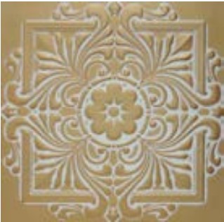 Tavane decorative - Tavan fals decorativ, polistiren, TPO-C-51GOLD110P, auriu,  50 x 50 x 0.5 cm, 24 m2/cutie, profiline.ro