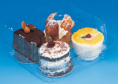 Caserole pentru tort si prajituri - Caserola prajituri 19x19x7.5cm 50buc/set, profipacking.ro
