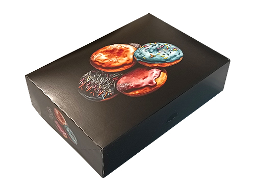 Cutii pentru tort si prajituri - Cutii donuts negre 31x22x8cm 15buc/set, profipacking.ro