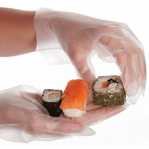 Articole de protectie igienica - Manusi sushi CPE M 100buc/set, profipacking.ro