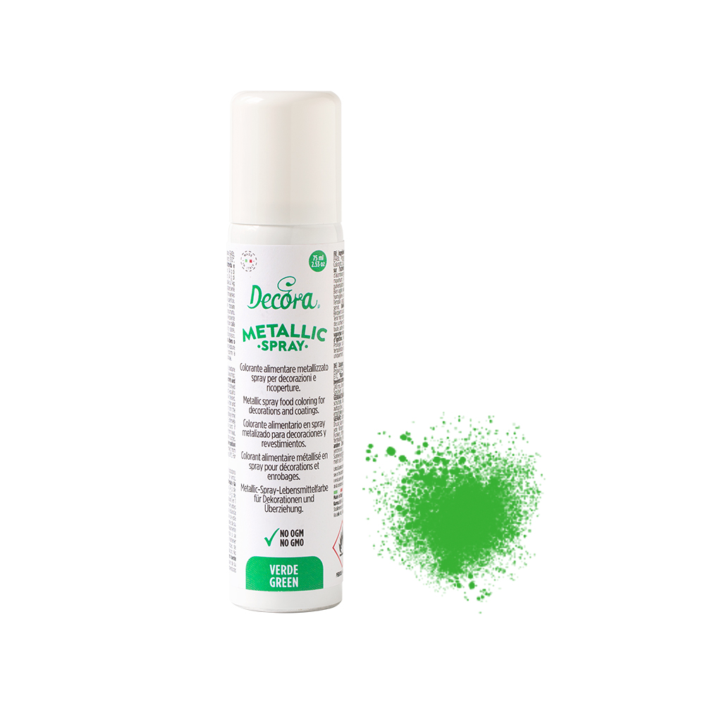 Coloranti alimentari - Colorant spray metalizat verde 75ml, profipacking.ro