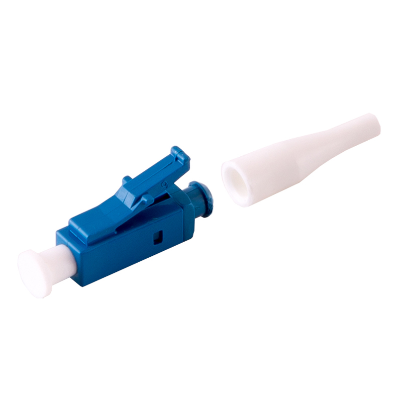 Conectori fibra - Conector LC/UPC Single Mode pentru cablu cu diametru de 900um Albastru Mills, pro-networking.ro