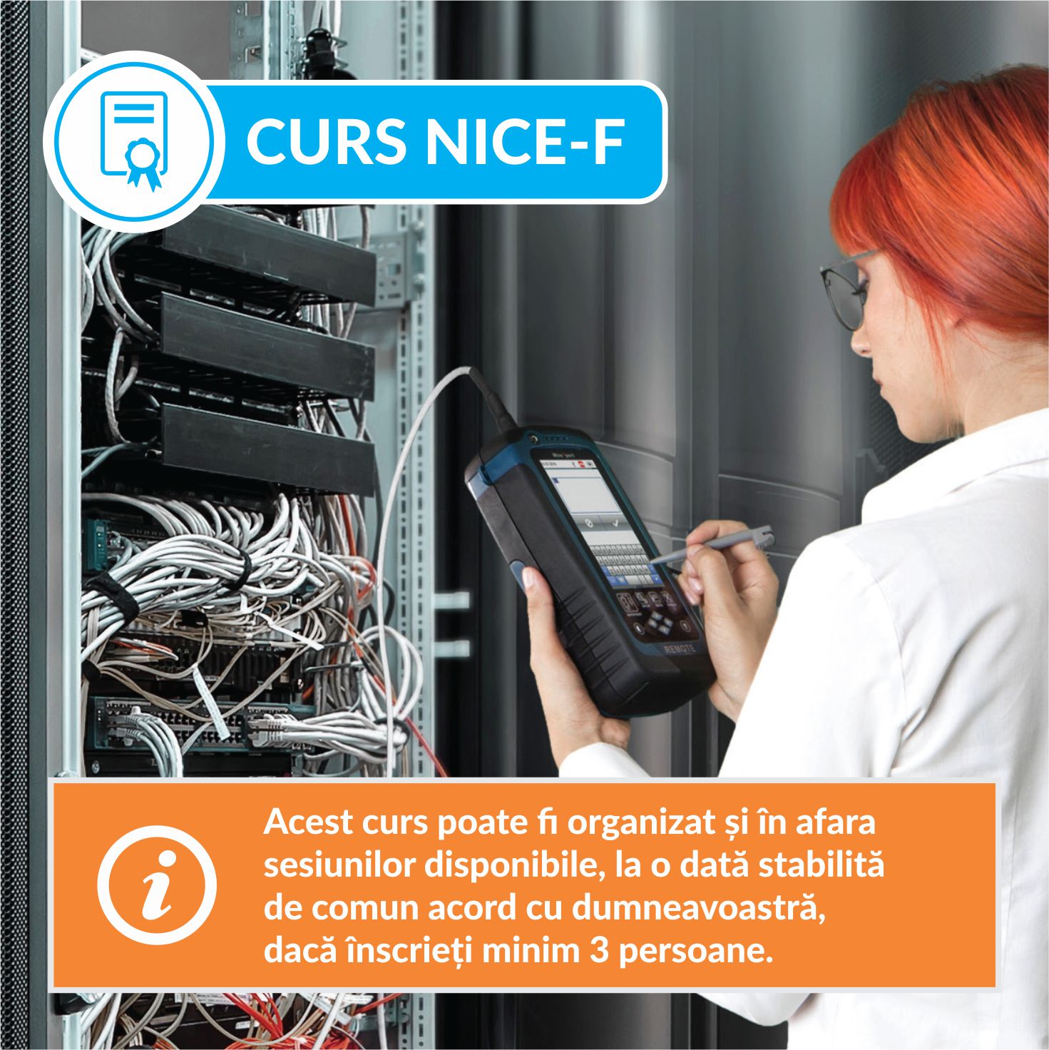 Cursuri specializare - Curs certificare retele LAN fibra optica, NICE-F, pro-networking.ro