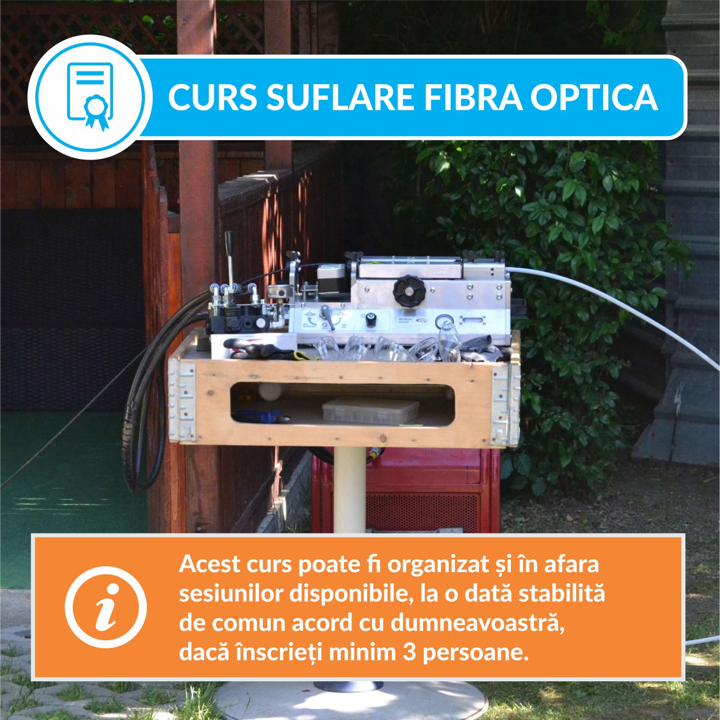 Cursuri specializare - Curs Instalare Fibra Optica prin Suflare, pro-networking.ro