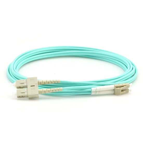 Patch fibra - Patch cord LC/UPC la SC/UPC OM3 10m Duplex, AFL Hyperscale, pro-networking.ro