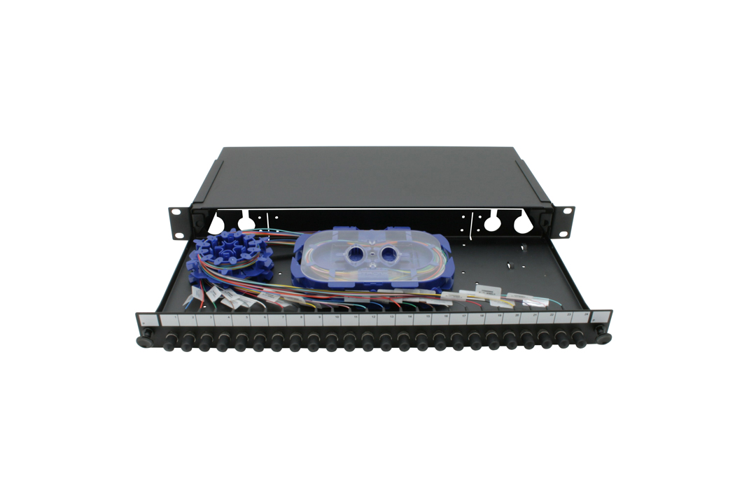 Tip sertar - Patch panel fibra optica 24 porturi FC/ST, neechipat, AFL Hyperscale, pro-networking.ro