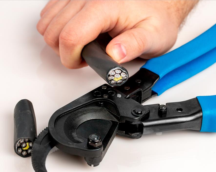 Ratcheting Cable Cutter, 500 MCM, JONARD