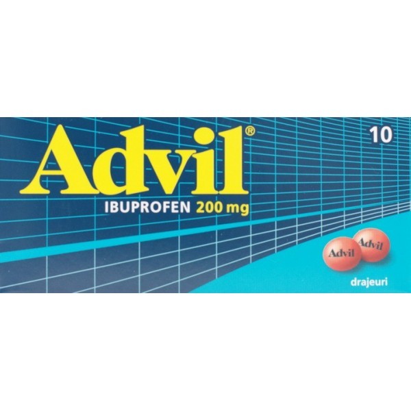 Advil 200mg, 10 drajeuri
