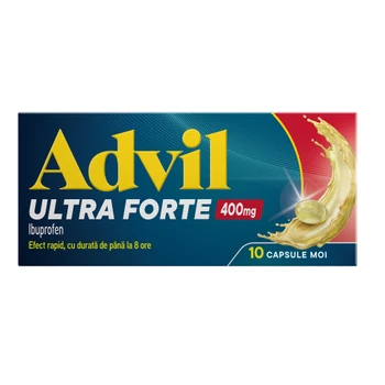 Advil Ultra Forte 400mg, 10 capsule