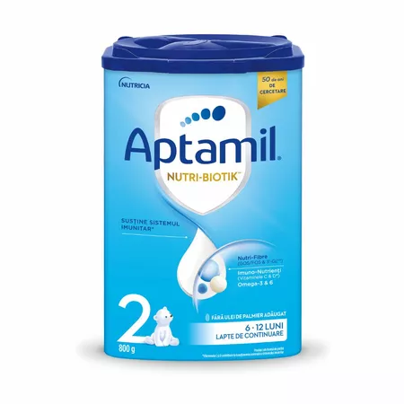 Lapte praf Aptamil Nutri - Biotik 2, 6 - 12 luni, 800 g