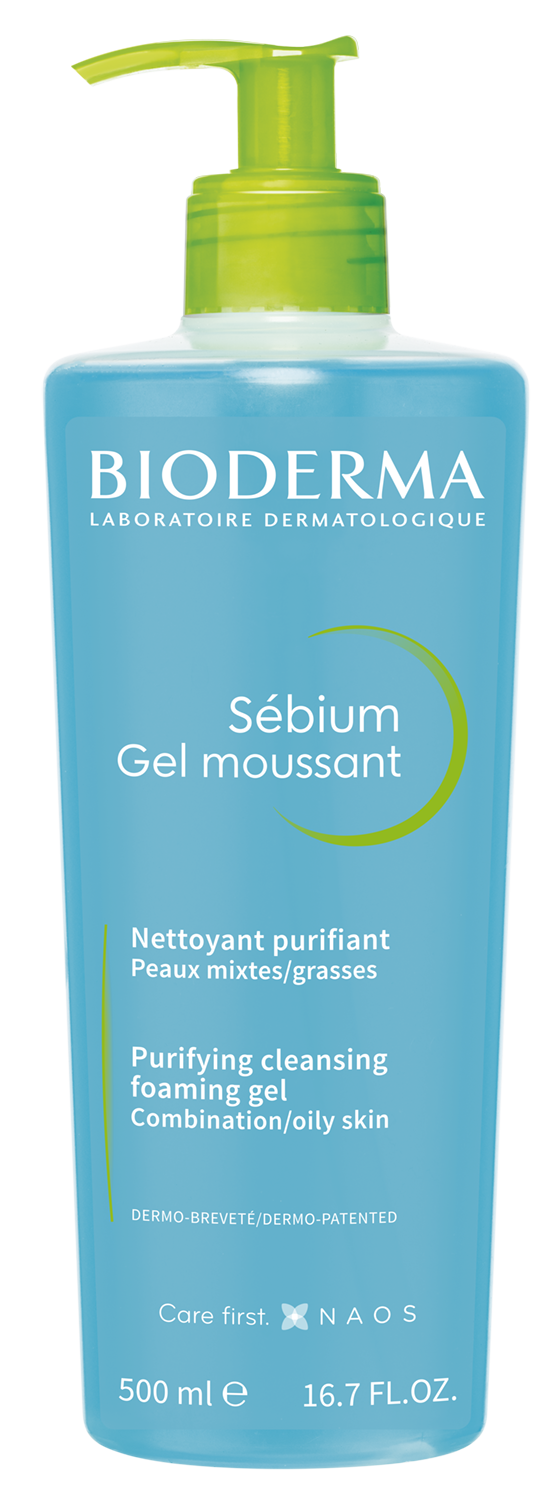 Gel spumant Sebium, 500 ml, Bioderma