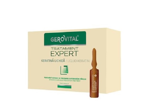 Gerovital Tratament Expert Keratina lichida fiole 10 ml 10 fiole
