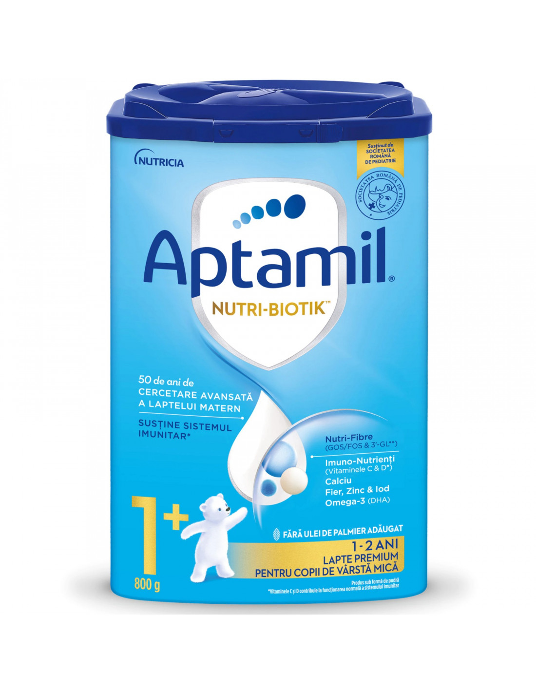 Lapte praf Aptamil Nutri - Biotik 1+, 12-24 luni, 800 g