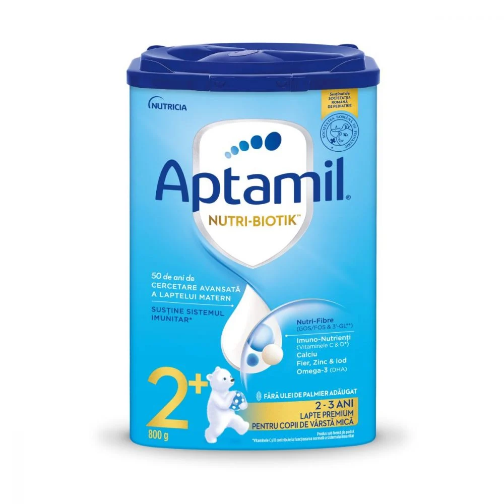 Lapte praf Aptamil Nutri - Biotik 2+, 24-36 luni, 800 g