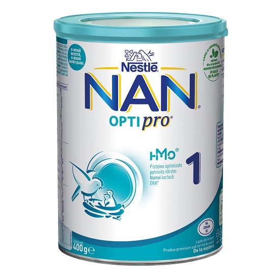 Nestle Nan Optipro 1, de la nastere, Lapte praf, 400g