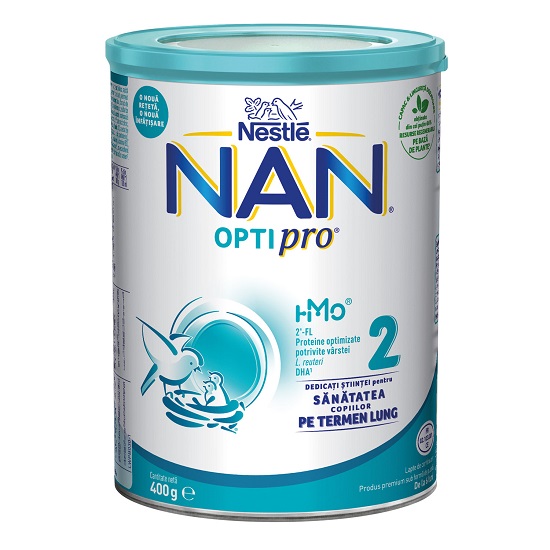 Nestle Nan Optipro 2, 6+luni Lapte praf 400 g