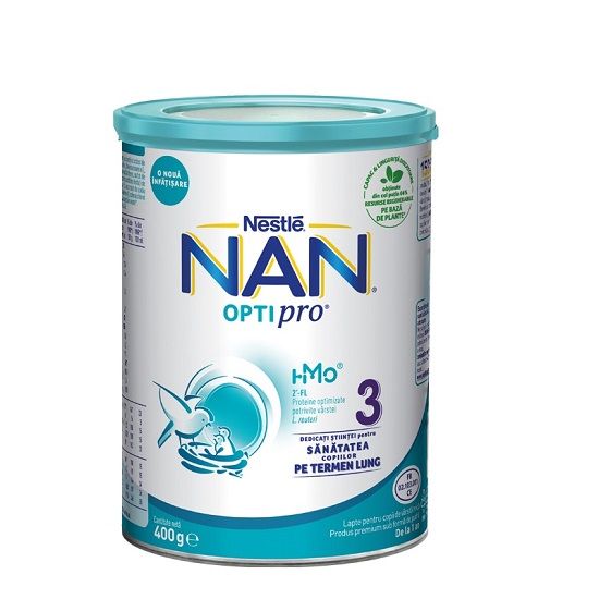 Nestle Nan Optipro 3, 1-2 ani, Lapte praf, 400g