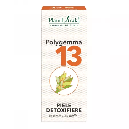 Polygemma 13 Piele detoxifiere, 50 ml, PlantExtrakt