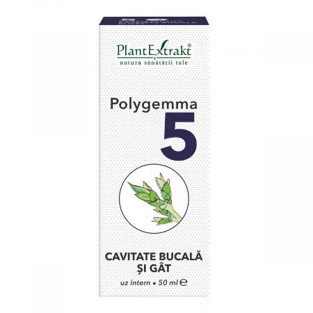 Polygemma 5 Cavitate bucala si Gat 50 ml, PlantExtrakt