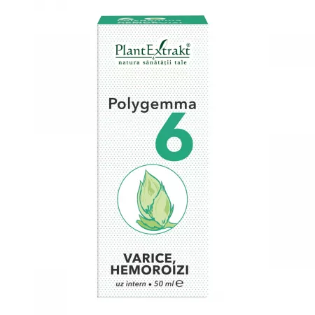 Polygemma 6 Varice si Hemoroizi, 50 ml, PlantExtrakt
