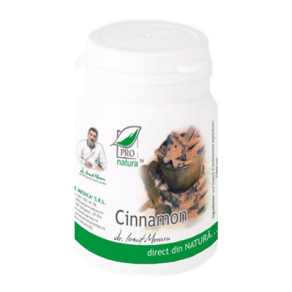 Cinnamon, 60 capsule, Pro Natura