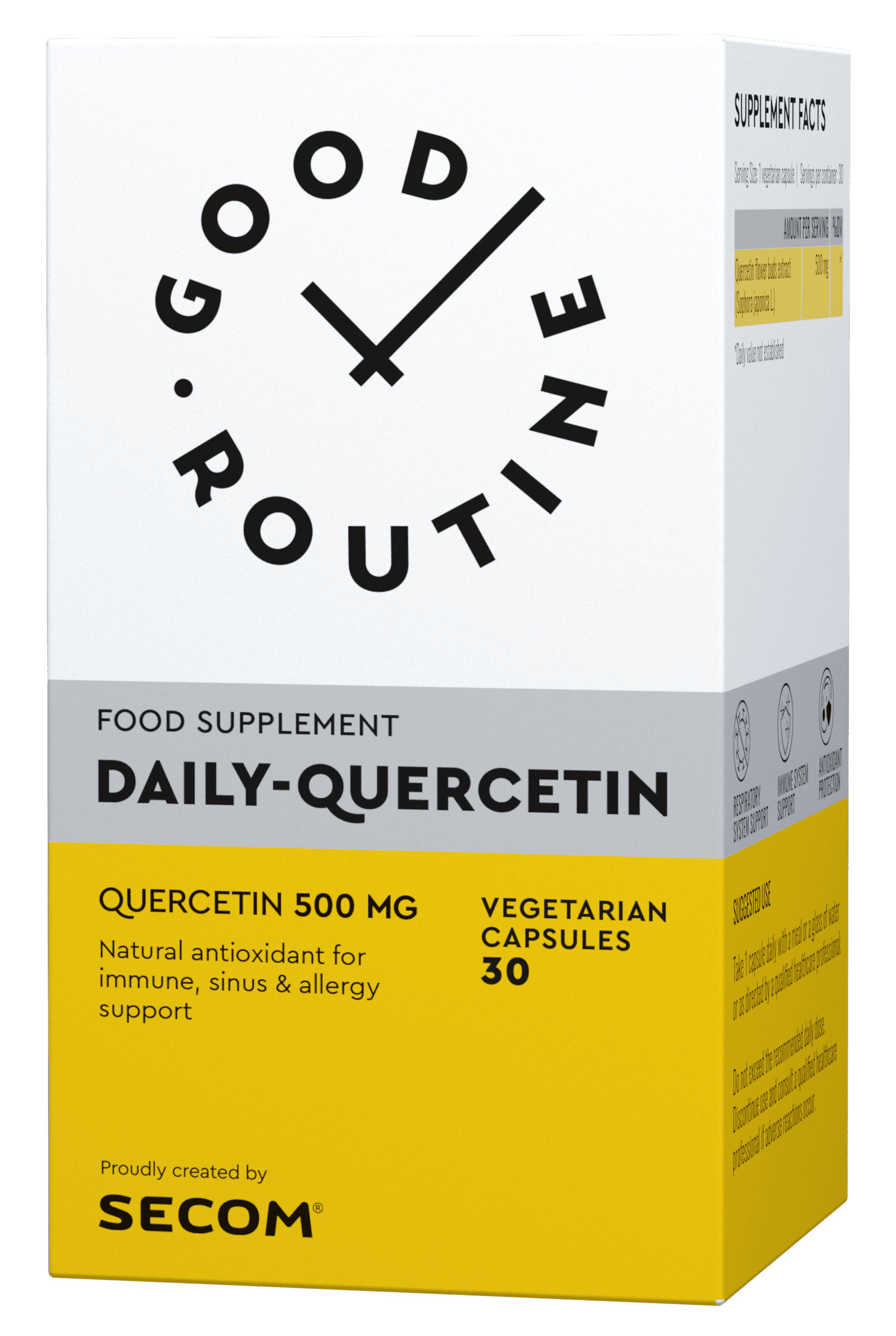 Daily Quercetin 500 mg, Good Routine, 30 capsule, Secom