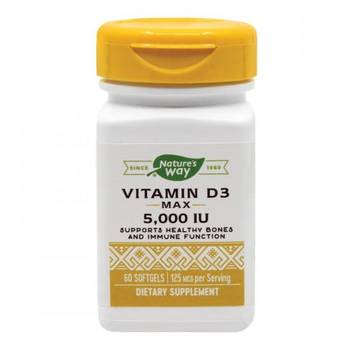 Vitamina D3 5000 UI, 60 capsule, Secom