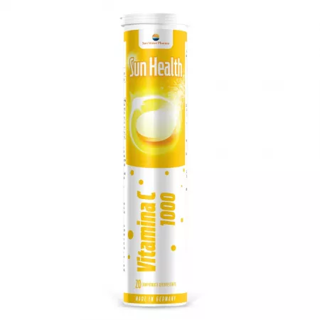Vitamina C 1000mg, 20 comprimate efervescente, Sun Wave Pharma