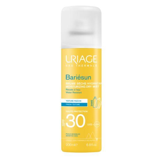 Spray uscat protectie solara cu SPF 30 Bariesun, 200 ml, Uriage