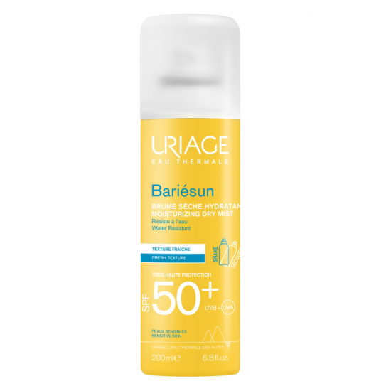 Spray uscat protectie solara cu SPF 50+ Bariesun, 200 ml, Uriage